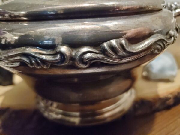 Silver Dish Candle - apple cider - Image 3