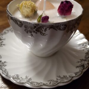 Tea cup candle -  Vanilla Rose